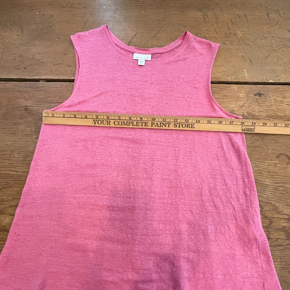J. Jill pink sleeveless 100% linen top - Picture 5 of 9